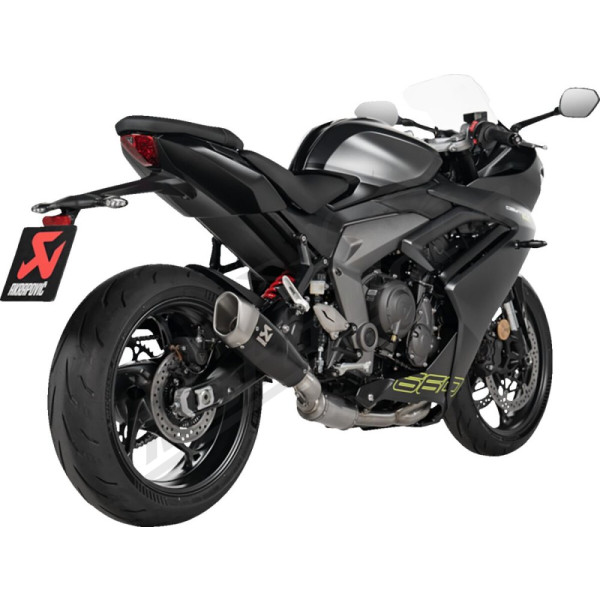 AKRAPOVIC Racing Line Nerūdijančio plieno / titano išmetimo sistema Triumph Daytona / Trident / Tiger Sport 660 21-25