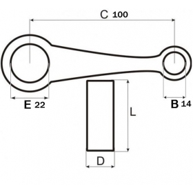 Connecting rod SUZUKI TRZ