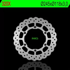 NG BRAKES 320X Front Wave Fixed Brake Disc YAMAHA WR / YZ 125-426 98-00