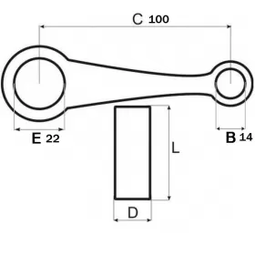 Connecting rod SUZUKI TRZ