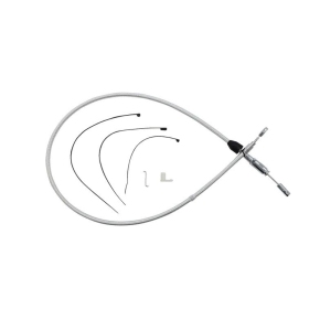 MAGNUM SHIELDING Chrome Quick Connect Upper Clutch Cable Harley Davidson FLHC / FLHCS / FLTRX / FXFBS / FXLR 1750/1977 18-24 114.5cm