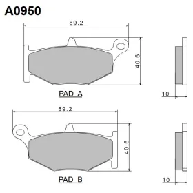 Nissin Stabdžių trinkelės Suzuki B-King / GSR / GSX-R / GSX / V-Strom 400-1300cc 06-19