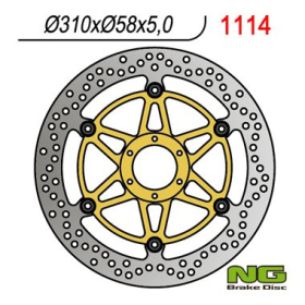 NG Front Floating Brake Disc 310X58X5mm Honda CBR 1100cc 97-98