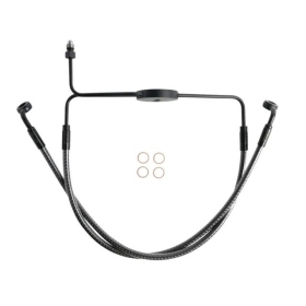 MAGNUM SHIELDING Karbon Fiber Lower Brake Line Harley Davidson FXDF / FXDFSE / FXDL 1584/1800 08-17