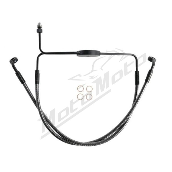 MAGNUM SHIELDING Karbon Fiber Lower Brake Line Harley Davidson FXDF / FXDFSE / FXDL 1584/1800 08-17