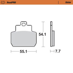 MOTO-MASTER Sinter Rear Brake Pads Gilera / Piaggio 125-500 05-16