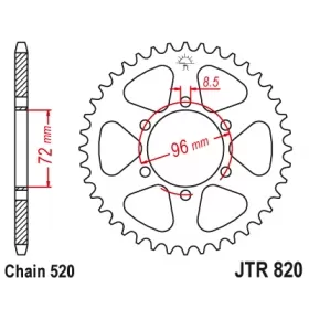 Rear sprocket JTR820