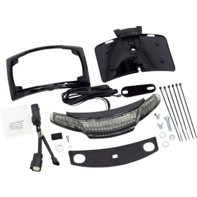 CIRO Latitude Clear Taillight and License Plate Mount black HARLEY DAVIDSON FLHR / FLHRXS / FLHT / FLHTCU / FLHTK / FLHX / FLHXSE / FLTRX 1690-1923 14-25