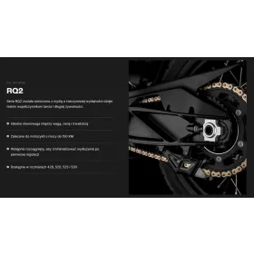 Tsubaki 525 RQ2 120 Professional Road X-Ring Chain Gold/Black