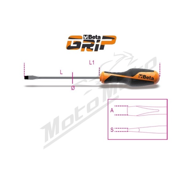 BETA Slotted Head Screwdriver 5,5x100mm