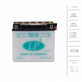 LANDPORT Accumulator 19 Ah 12V LB16L-B DRY
