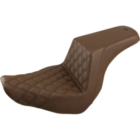 SADDLEMEN Step-Up Seat Brown Harley Davidson FLSB / FXLR / FXLRS / FXLRST 1750-1923 18-25