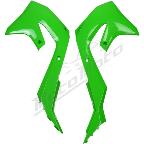 UFO Radiator Covers Kawasaki KX / KX F 250-450cc 19-24 Green