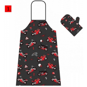 Booster Apron And Oven Glove Set