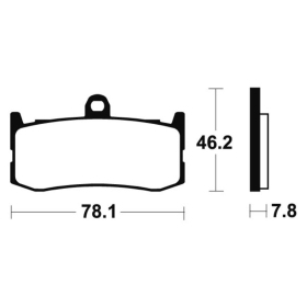 TECNIUM Racing Sintered Metal Carbon Brake pads - MCR364 Triumph Daytona 675 09-17