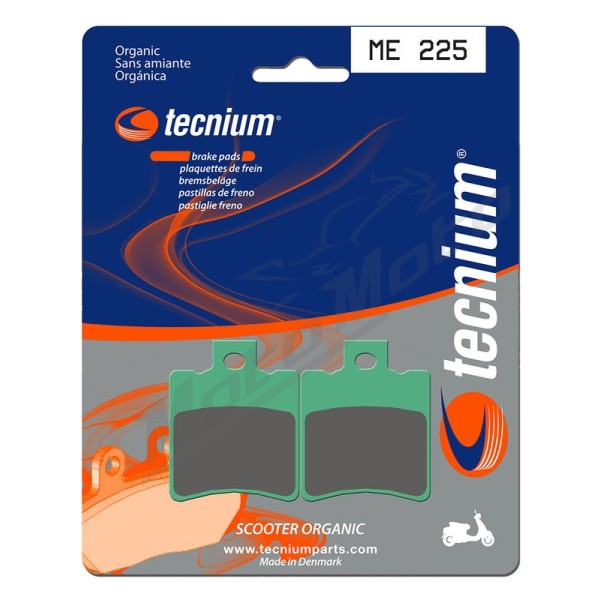 TECNIUM Scooter Organic Brake pads Peugeot / Lambretta / MBK / Yamaha / Vespa / Piagio / Gilera 50/200 91-24