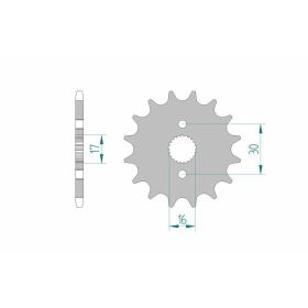 AFAM Steel Standard Front Sprocket 20105 - 420 13-15 teeth HONDA CR / CRF 50-85cc 85-26