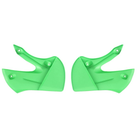 Radiatorių plastikai žali CEMOTO KAWASAKI KLX / KX 65-110cc 2000-2023