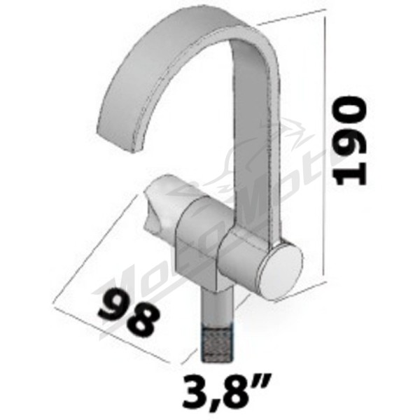 Osculati foldable cold water tap