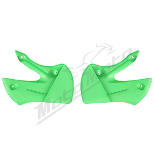 Radiatorių plastikai žali CEMOTO KAWASAKI KLX / KX 65-110cc 2000-2023