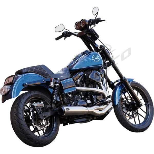 S&S CYCLE 2-into-1 Qualifier Exhaust System Harley Davidson FXD / FXDB / FXDBI / FXDC / FXDCI 1450-1800cc 06-07