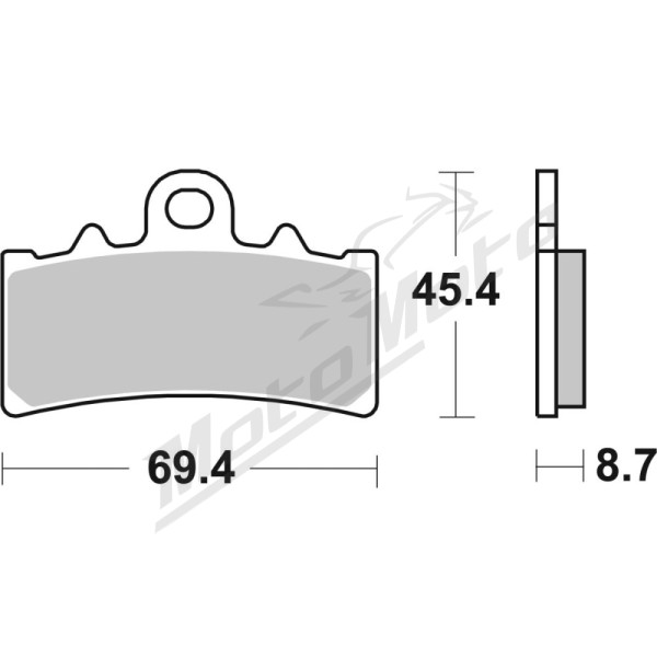 SBS MS Scooter Maxi 231MS Sintered Brake Pads BMW C / CE 400cc 18-24