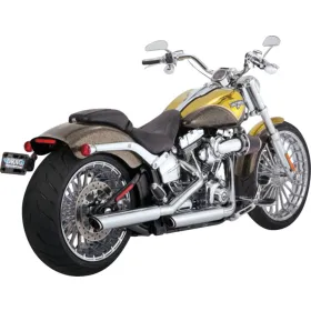 VANCE & HINES 3 colių "Twin Slash Slip-On" duslintuvai Harley Davidson FLSTC / FXCWC / FXST / FXSTSSE 1584-1800cc 07-17