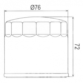 Oil filter CHAMPION HF153 BIMOTA DB/ SB/ CAGIVA ELEFANT/ DUCATI MONSTER/ SS 400-1262cc 1979-2020