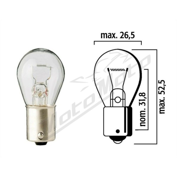 Flosser Bulb P21W 12V 21W BA15s