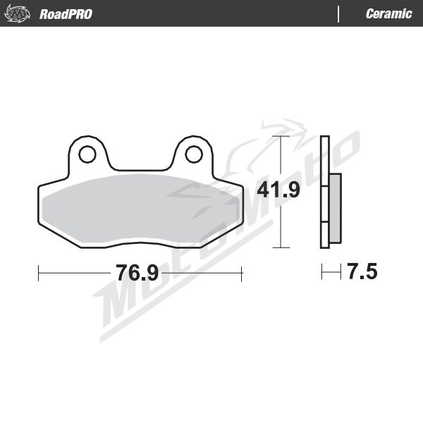 MOTO-MASTER Ceramic Brake Pads Beta / Hyosung / Mash 125-650 04-24