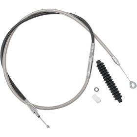 DRAG SPECIALTIES High-Efficiency Braided Stainless Steel Clutch Cable Harley Davidson FLHR / FLHRCI / FLHRI / FLHRS / FLHRSI 883-1450cc 86-13