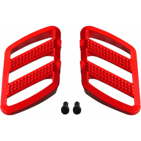 SHOW CHROME Combat Driver's Floorboards Red Can Am Ryker 600-900 19-24