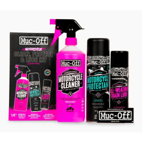 MUC-OFF Motorcycle Clean, Protect & Lube Kit