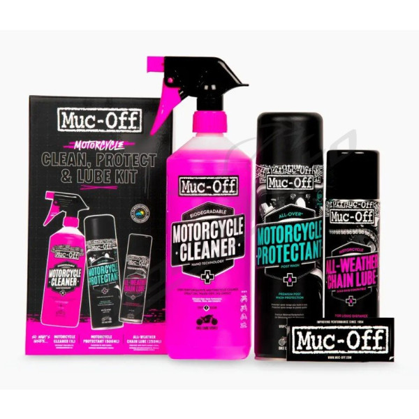 MUC-OFF Motorcycle Clean, Protect & Lube Kit