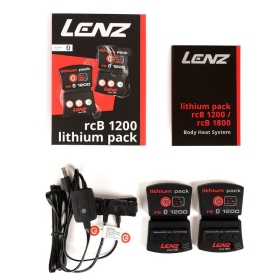 Set of Lenz Heat sock 4.1 toe cap + rcB 1200 battery