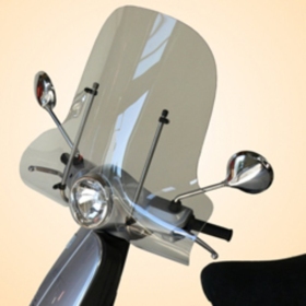 V PARTS Standartinis priekinis stiklas skaidrus Piaggio Vespa LX 50-150cc 04-18