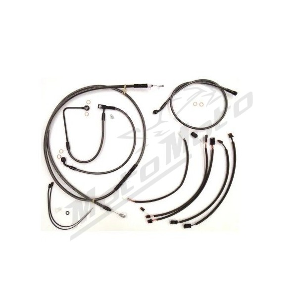 MAGNUM SHIELDING Black Pearl trosų / lynų / elektros laidų prailginimo kompl. 45.5/51cm Harley Davidson FLS / FLSTF / FLSTN 1690 16-17