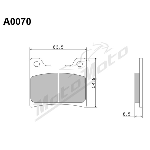 Nissin Brake Pads Yamaha Dragstar / FJ / FZ / FZR / FZX / RZ / RZV 125-1200cc 83-17