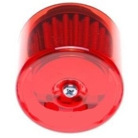 Sport air filter with red cover Ø30-38 