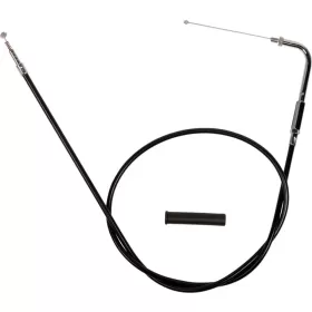 DRAG SPECIALTIES Black Vinyl Throttle/Idle Cable Harley Davidson FLHR / FLHS / FLHT / FLHTC / FLHTCU / FLHTCUI 883-1340cc 88-95