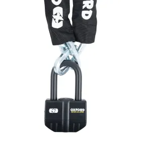 Oxford Boss Alarm 16mm Black + 12mm x 1.5m Chain