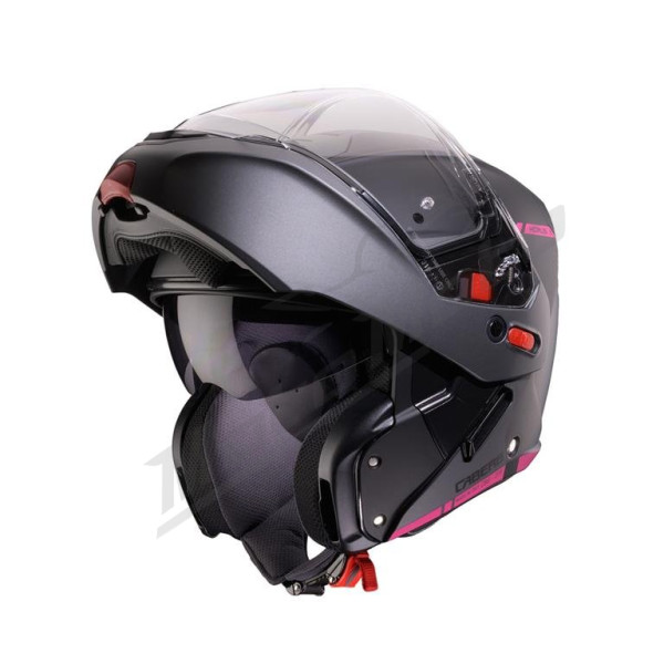 Flip-up Helmet Caberg Horus X Ray model Matte Black/Gray/Pink