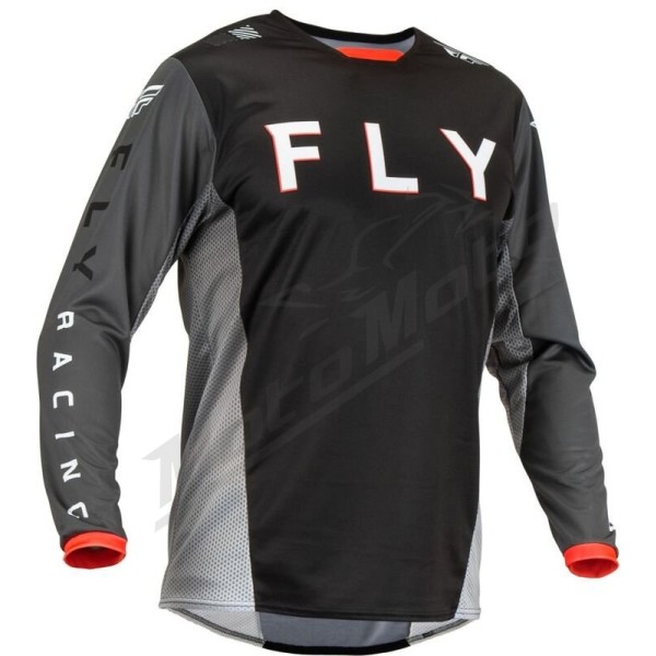 FLY RACING Kinetic Kore Jersey Black/Grey Md