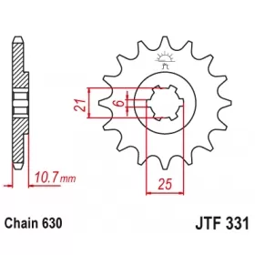 Front sprocket JTF331