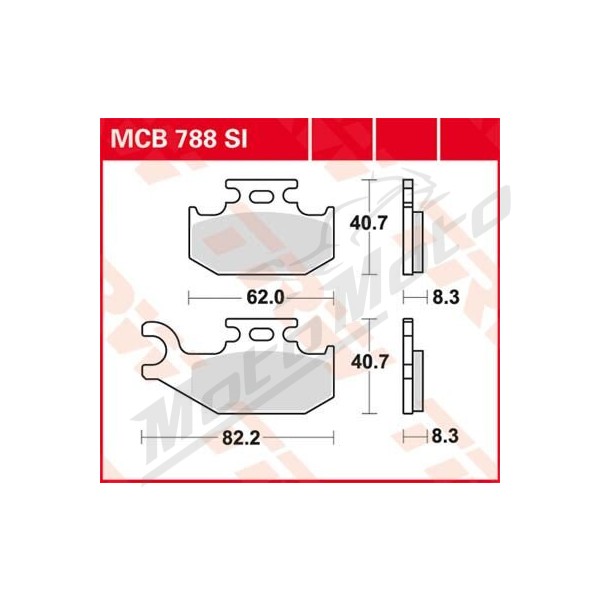 TRW SI Series Sindered Off-Road Brake Pads Suzuki LT-A / LT-F 400-750cc 05-24