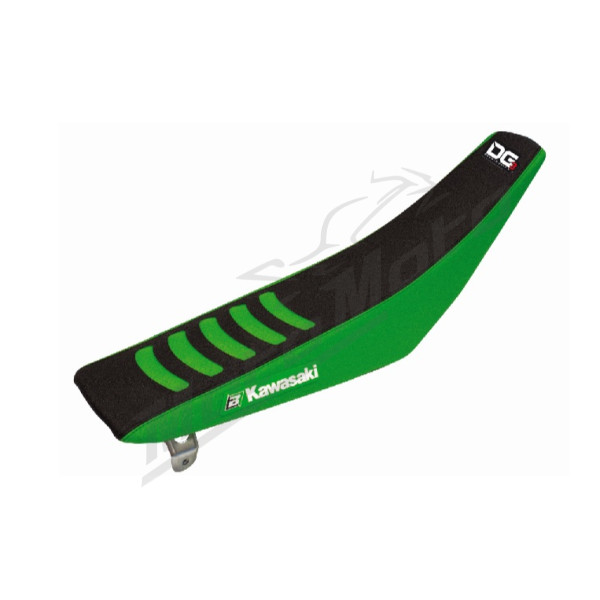 Blackbird sėdynės užvalkalas DOUBLE GRIP 3 KAWASAKI KXF 250/450 06-08 Juoda/Žalia