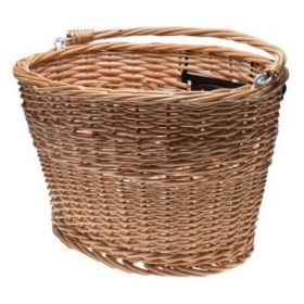 Wicker bicycle basket with handle 380x280x270mm