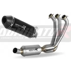 Exhaust kit with catalyst Dominator HP3 Black YAMAHA XSR 900 2022-2023