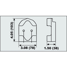 Perf anods variklio tvirtinimo dalis Mercruiser R/MR/Alpha/Bravo
