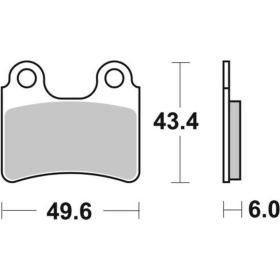BRAKING Off-Road Sintered metalo stabdžių trinkelės - 831CM46